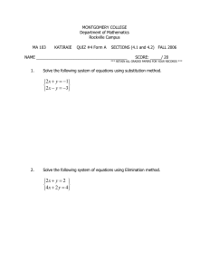 Quiz 4A Fall 06 - Montgomery College