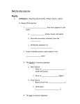 Student Notes Algae and Plants Macrophytes Print out