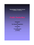 Report on the Regulation of Practitioners