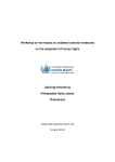 Workshop on the impact of unilateral coercive measures on the