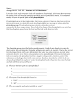 Name: Assignment: Cell #4: Structure of Cell Membranes Let`s take