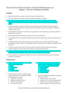 Sample of - Test Bank Instant