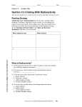 Section 12.3 Dating With Radioactivity Worksheet Section 12.3 Dating With Radioactivity Worksheet