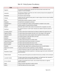 Biology First Six Weeks Vocabulary