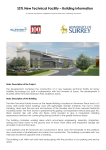 SSTL New Technical Facility – Building Information To fulfil the