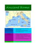 Geography Where is Rome located? How did the ancient Romans