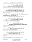 Scientists in Biotechnology