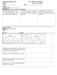 Math 8 Lesson Plan 27 Similar Polygons class outline for students