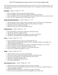 2013 8th Grade Physical Science End of Year Exam Study Guide