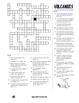 Volcano Crossword - Science