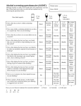 Alcohol Screening Questionnaire (AUDIT)