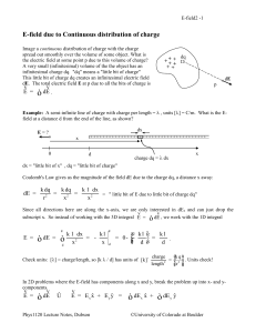 Charges and Electric Fields - University of Colorado Boulder