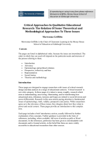 critical approaches in qualitative educational research