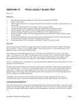 Fecal Occult Blood Test