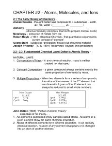 Ch. 2 note packet