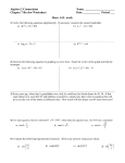 Chapter 7 Review Worksheet