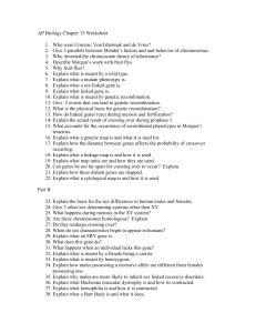 AP Biology Chapter 15 Worksheet