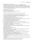 EXAM 1 Study Guide 2005 - University of Arizona | Ecology and