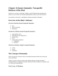 Chapter 16 Innate Immunity: Nonspecific Defenses of the Host