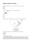 Weather Systems Test Prep