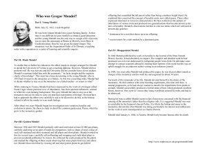 Who was Gregor Mendel