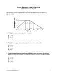 Physics Benchmark Exam #1 2008-2009