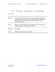 Three Heights Problem