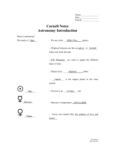 Cornell Notes Page