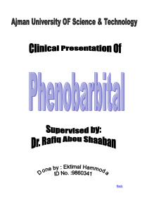 Generi name : Phenobarbital