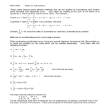 EECS 310 Supplementary notes on summations