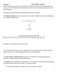 When describing a distribution, one should, at a minimum, describe