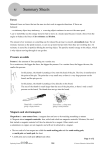 8J Summary Sheet