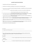 Lymphatic System Notes Worksheet