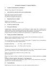 SUMMARY OF PRODUCT CHARACTERISTICS 1. NAME OF THE