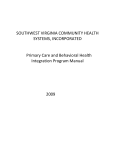 Primary Care and Behavioral Health Integration Manual