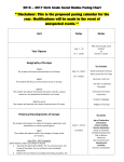 Pacing Guide