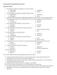 Second Semester Zoology Multiple Choice Review Chapter 13