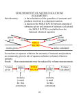 STOICHIOMETRY OF NEUTRALIZATION REACTIONS