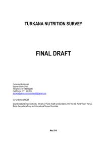 TURKANA NUTRITION SURVEY FINAL REPORT 2010 (English)