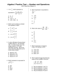 Number and Operations