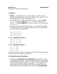 Matrices and Systems of Equations