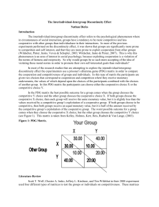 The Interindividual-Intergroup Discontinuity Effect