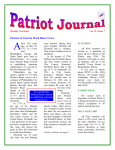 Patriot Journal Newsletter