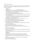 Biology Final Exam Review Sheet The following questions will help