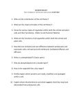 ADVANCED BIOLOGY Exam III (Chapter 3: Cell Structure and