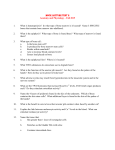 MOCK LECTURE TEST 2 Anatomy and Physiology – Fall 2015 1