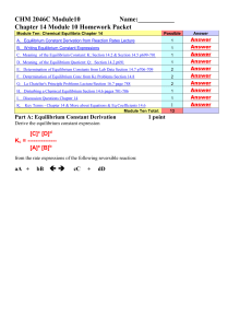 CHEM 1212 Module Ten-Chapter 16 Name