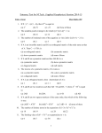 Question Paper - Entrance Test Geophysics 2014-15