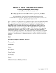 Biosafety Questionnaire for Shared Flow Cytometry Facilities