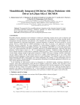 Monolithically integrated 10Gbit/s silicon modulator with driver in